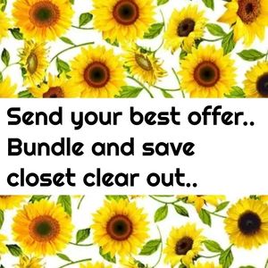 Send your best Offer... Closet Clear out... Not for sale